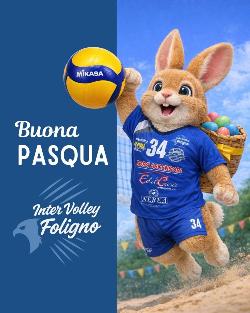 La società Inter Volley Foligno, il presidente, i dirigenti e gli allenatori augurano a tutti voi una serena Pasqua!