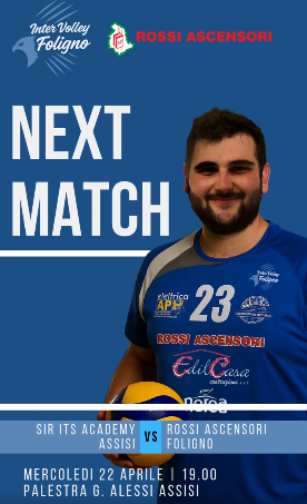 Prossima gara di serie D e ultima di campionato mercoledì 22 aprile ad Assisi