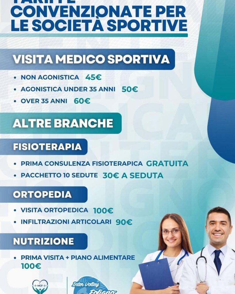 Una convenzione per prendersi cura dei nostri tesserati con Medica Center Foligno